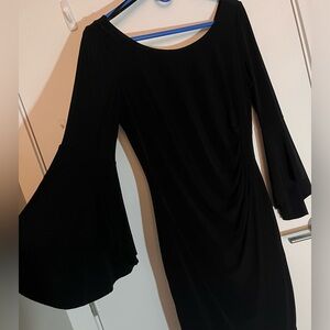 LE CHATEAU - Black Bat Wing Dress - Size M